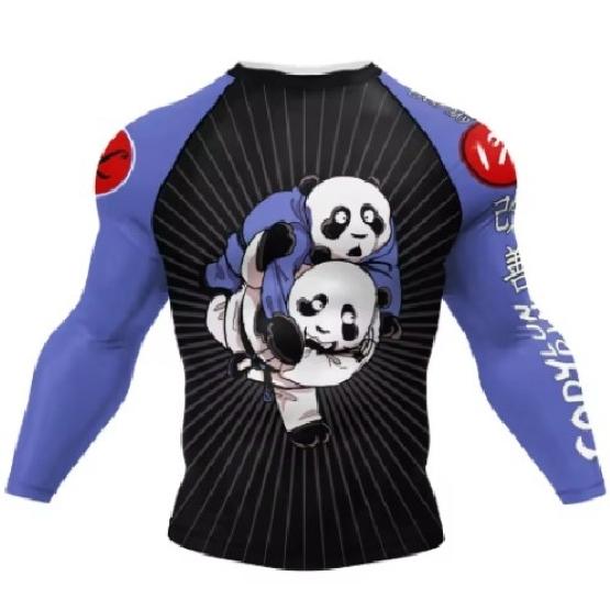 Muay Thai Kickboxing Boxing MMA UFC Shirt Slim Athletic Fit Long Sleeve Turtle Neck Gym Unisex Men Women Fitness Workout Quick Dry Print Training Tee