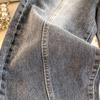 2025 Trendy Women's High-Waist Loose-Fit Korean Jeans - Wide Leg, Straight, Floor-Length.