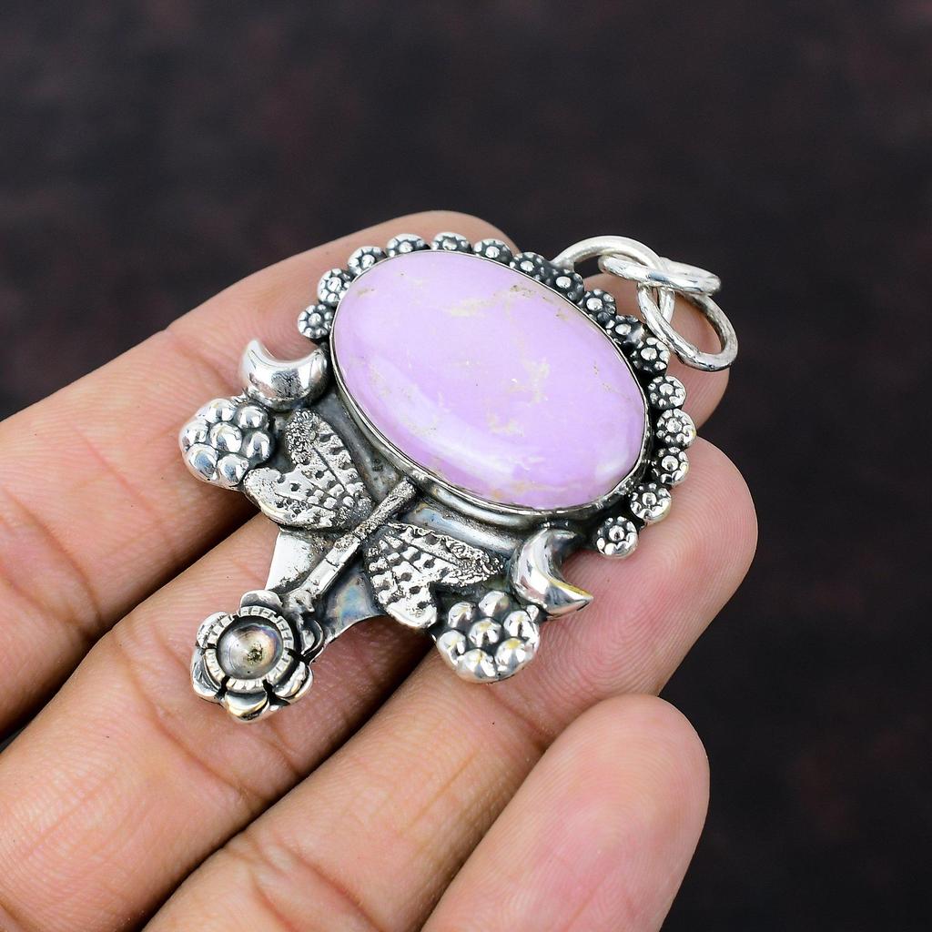 Phosphosiderite Pendant Handmade Ethnic Jewelry 925 Sterling Silver Pendant A One Quality Gemstone Jewelry Gift For Friend Dragonfly Pendant