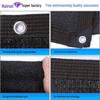 Black Outdoor Shade Net: Anti-Aging, Heat-Insulating, Thickened Sunscreen with Edging and Punch Holes