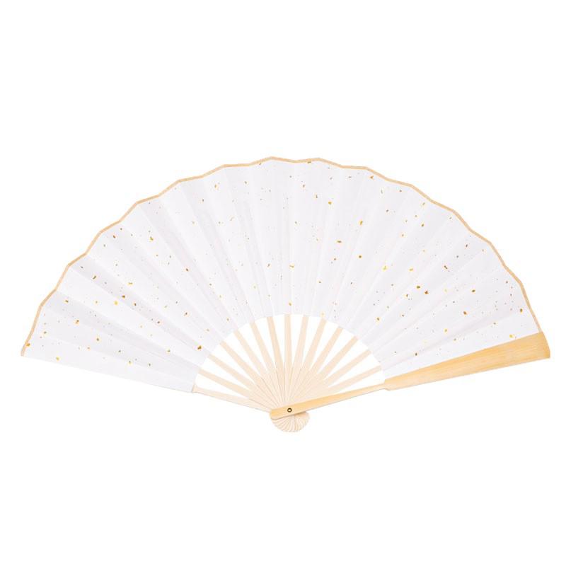 Round Xuan Paper Folding Fan for Calligraphy and Painting: Customizable Design Available