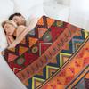 Tribal Ethnic (earth Colors) Throw Blanket Camping Fashion Sofas Anime Vintage Blankets