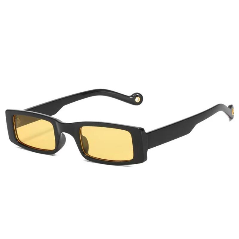 

Новые прямоугольные солнцезащитные очки женские модные маленькие квадратные оправы винтажные брендовые солнцезащитные очки мужские оттенки ретро прозрачные зеленые Oculos UV400 show as picture жёлтый