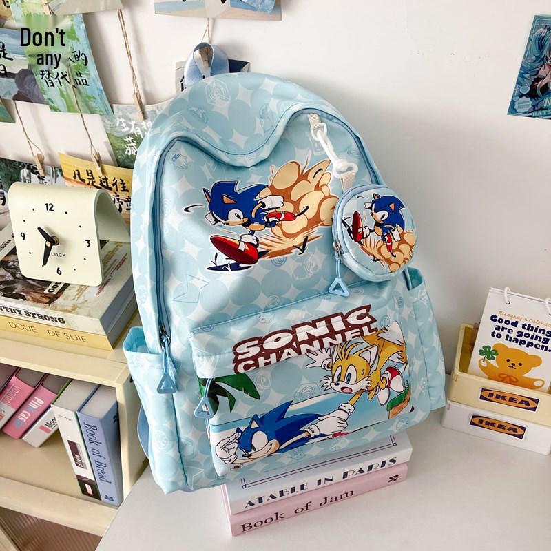 Sonic Kids' Backpack with Coin Pocket for School & Kindergarten