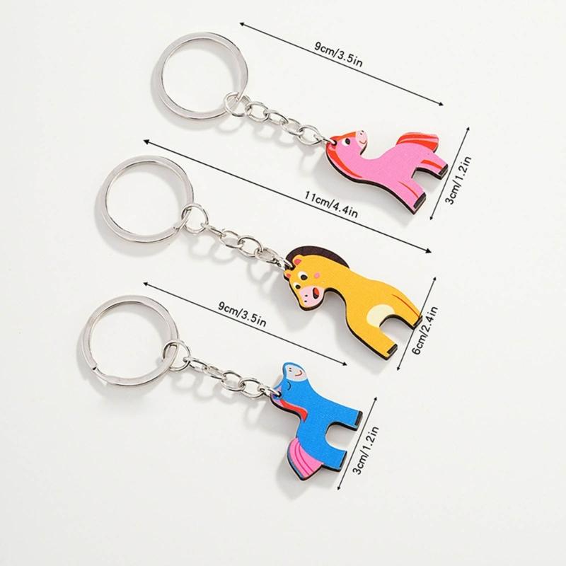 Animal Shape Stylish Keyrings Set Great for Anniversaries Valentines Birthdays