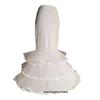 Zeemeermin Elastische Petticoat Crinoline met Ruchezoom - Staal Enkel, Drie Lagen Hard Gaas