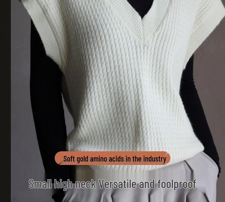Elegantly Designed Women's Ruffle-Edged Half-High Neck Long-Sleeve Top for Autumn/Winter