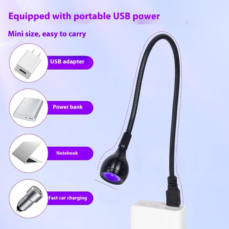 6W 360° Rotation Portable Uv Nail Lamp Mini Uv Light For Nails Usb Spotlight Nail Light For Home Salon Manicuris Art Usb Manicur