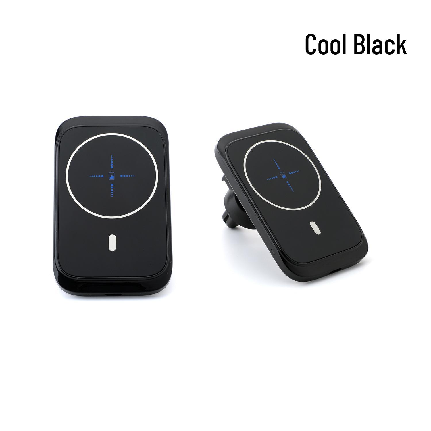 15W Magnetic Wireless Car Charger & Phone Holder Compatible with Apple 17, QI Certified Air Vent Mount