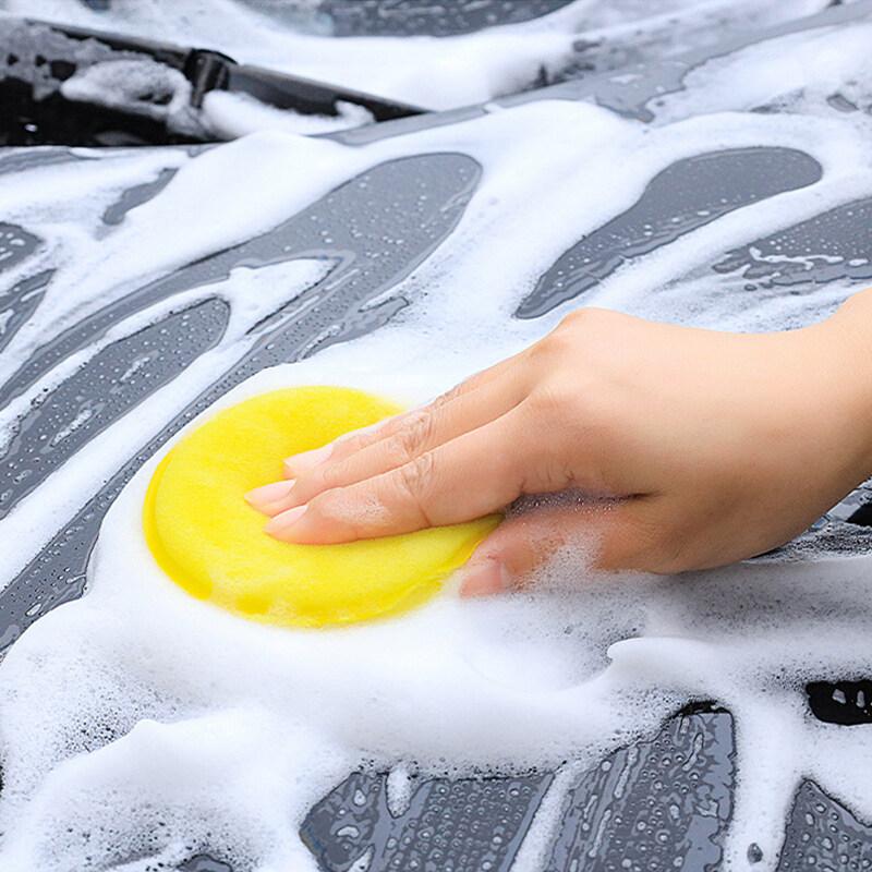 10Pcs Round Car Waxing Polish Sponges Car Detailing Tools High Density Foam Applicator Pads Curing and Polishing Sponge Car Wash