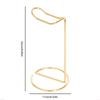Sleek Headphone Stand Premium Metallic Iron Build Non-Slip Stable Base Polished Finish for Home Studio Desktop