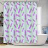 Floral Shower Curtain Botanical Nature Lavender Plants Bathroom Decor Waterproof Fabric Vintage Farmhouse Style Home Textile