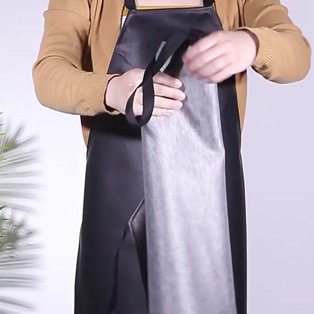 Șorț de bucătărie rezistent la ulei, din piele PU, haine de lucru pentru gătit, nou, catering, chelner, haine de lucru, unisex