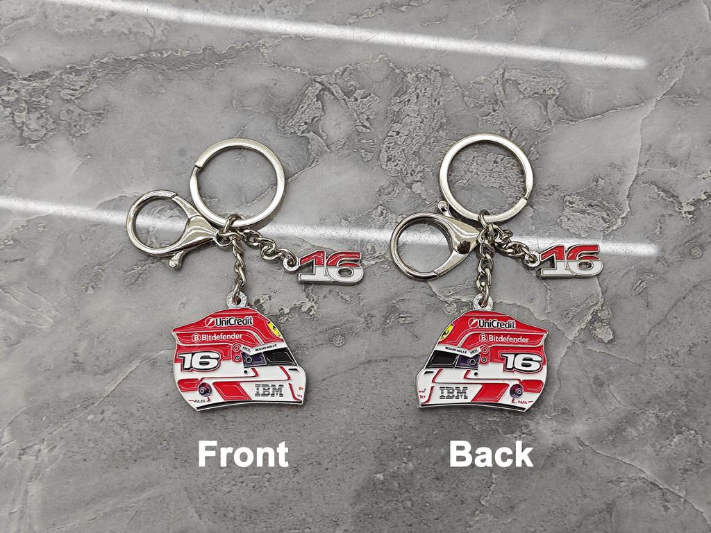 Ferrari Car Racing Helmet Keychain Ornament Pendant Gift For Ferrari HSF90 Stradale SF90Spider 296 GTB 296 GTS Auto Accessories