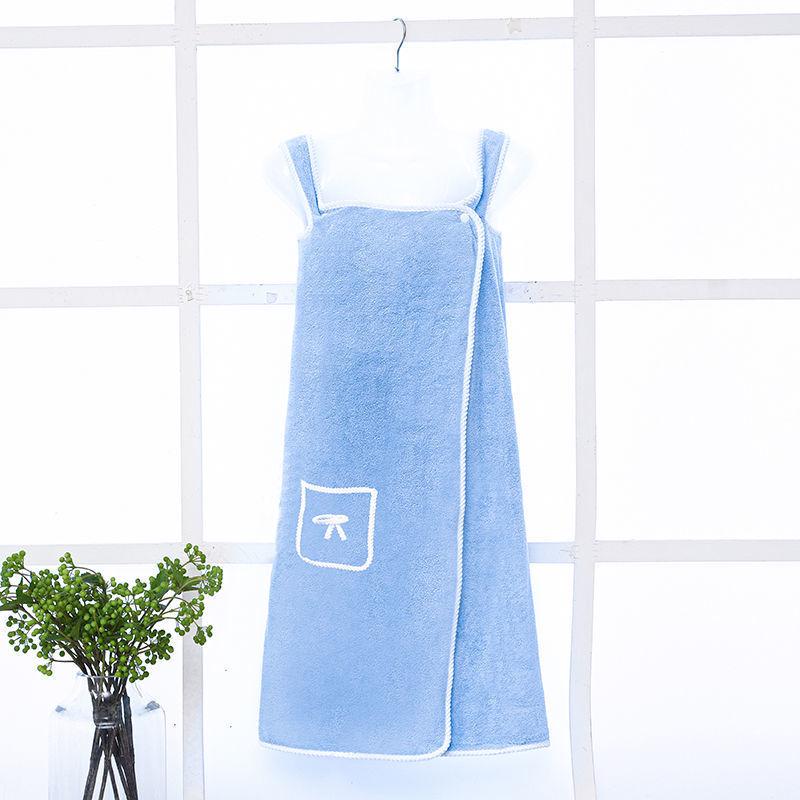 

Thick, absorbent, anti-slip coral fleece bath skirt doubles as a towel robe, ideal for versatile bathing. Bath Skirt синій