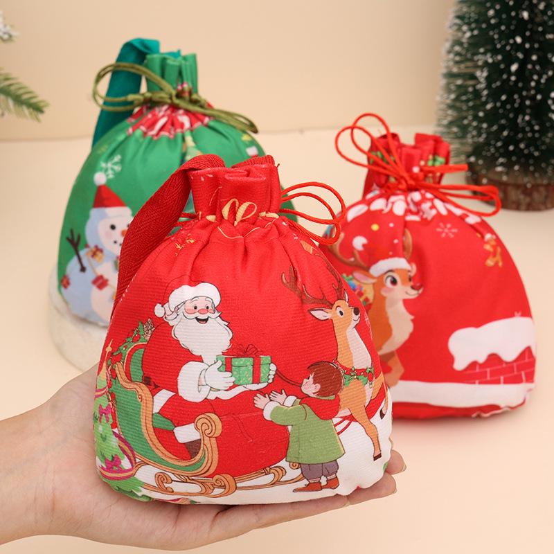 Christmas Eve Children's Plush Handbag - Cartoon Candy Gift Bag