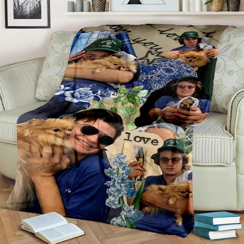 Joe Keery Actor 3D Printing HD Blanket,Soft Throw Blanket for Home Bedroom Bed Sofa Picnic Travel Office Rest Cover Blanket Kids