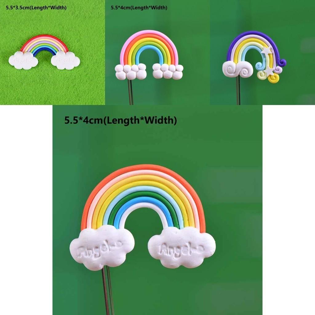 Miniature Soft Clay Rainbow Ecological Bottle Accessories