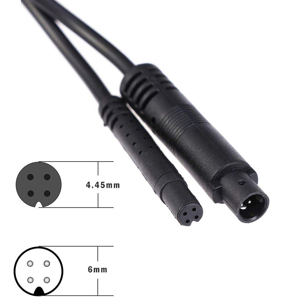 SRECNO Rear Camera Extension Cable Dash Cam Extension Cable 4M 4Pin 24v/