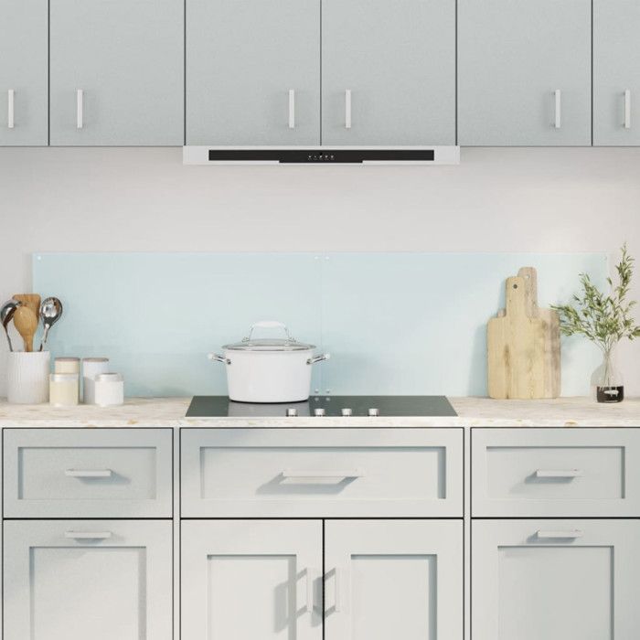 Kitchen Backsplashes 2 Pcs White 80x40 Cm Tempered Glass