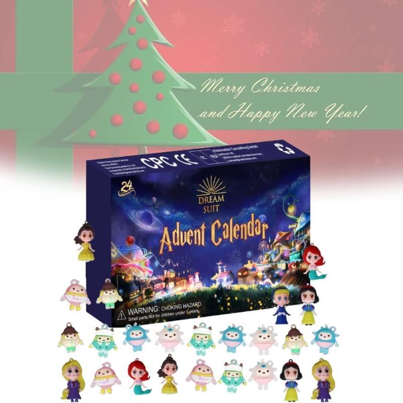 24 Digital Christmas Countdown Blind Box Fantasy Fluorescent Toy Children Gifts