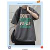 Kurzarm-T-Shirt Herrenmode Marke Sommer Lose Halbarm 2024 Neue Internet Celebrity Fashion Ins Einfach Bedrucktes Oberteil
