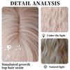 WIGS Long Wavy White Pink Wig for Women Daily Party Synthetic Light Blonde Wigs with Bangs Costume Lolita Wig 26 Inch