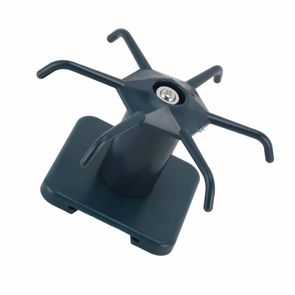 Kitchen Utensil Hook ABS 360 Degree Rotation Adhesive Strong Bearing 6 Claws Under Cabinet Utensil Holder