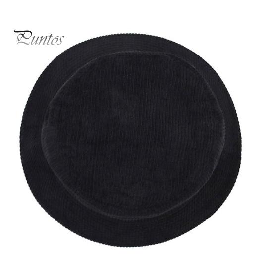 Sombrero de Pescador Cubo Plegable Liso Perfil Bajo Color Sólido Casual Mantener Caliente Hombre Pana Invierno Térmico Hombres Mujeres Gorra para Exterior Adultos