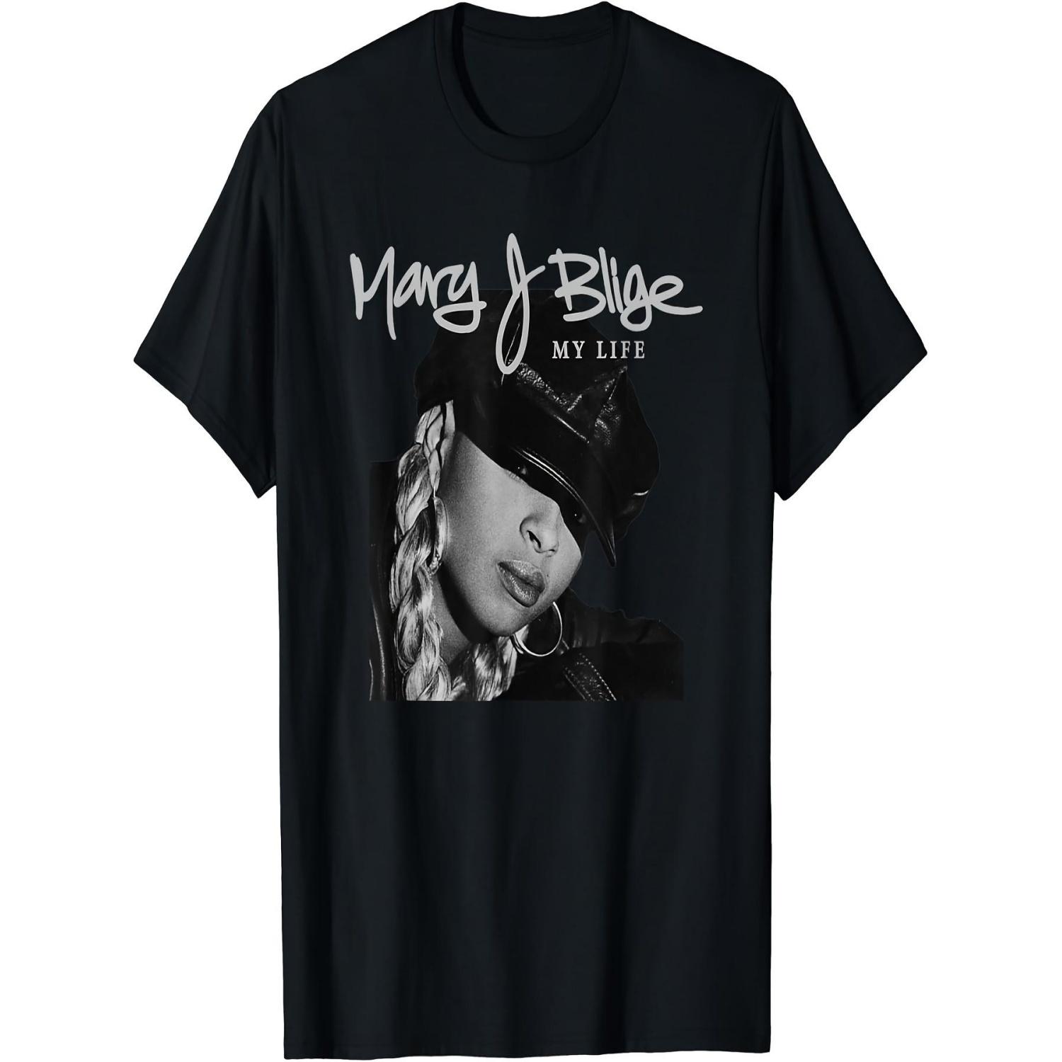 

Чоловіча футболка Mary J Blige My Life Tracklist - Чорна 100% Бавовна М яка та Зручна Футболка з Круглим Вирізом XXXXXL чорний