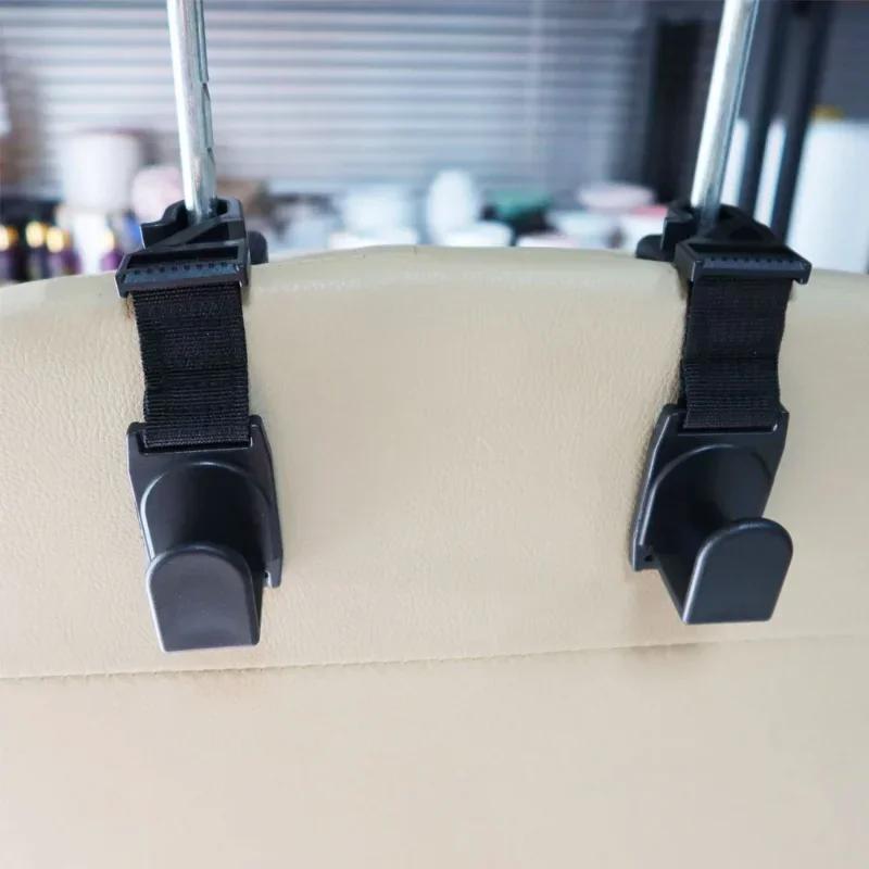1/2 Stück Auto Sitzlehnenhaken Multifunktionale Auto Innenraum Kopfstützenhalter Hänger Damenhandtasche Hängende Aufbewahrungshalter Haken