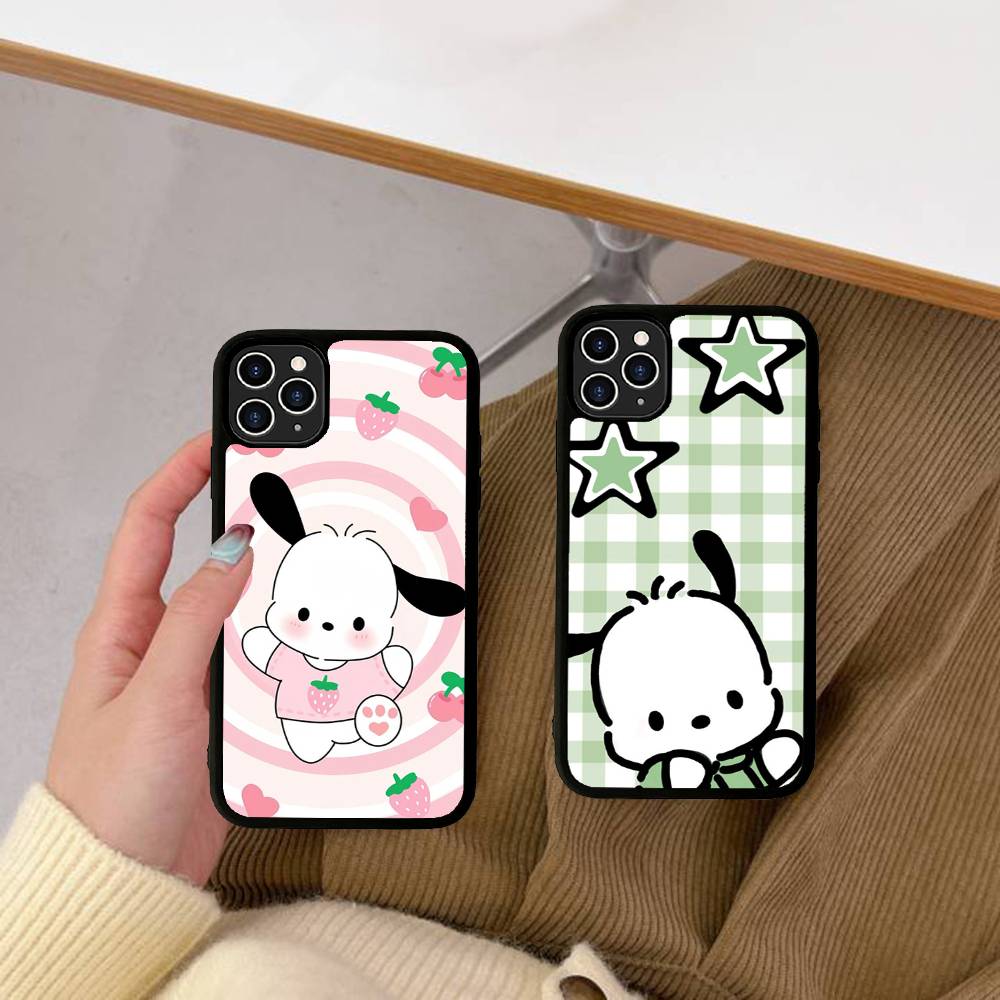 Cute P-Pochacco Phone Case For iPhone 17 Pro 16 Plus 16 Pro Max 15 14 13 12 11 PC+TPU Back Cover