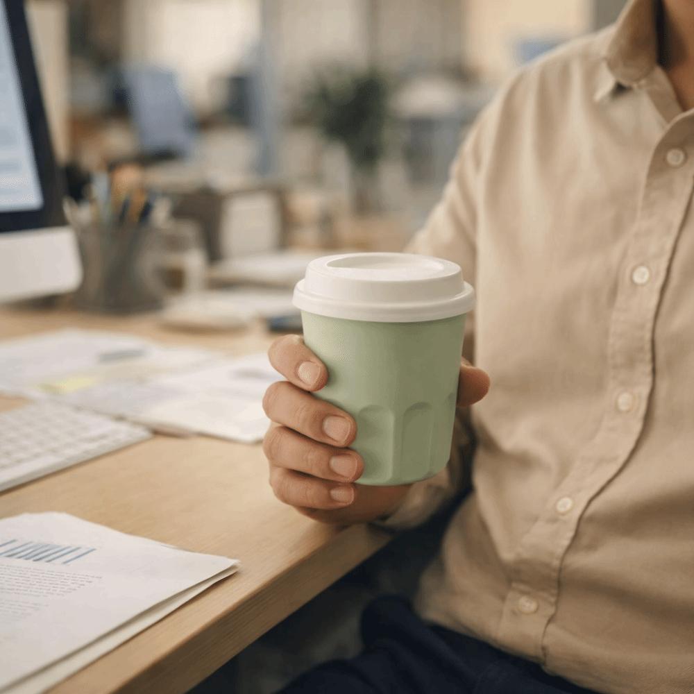 with Lid Pocket Coffee Cup Leak Proof Portable Insulated Mug Beverages Cup Travel Mug Travel