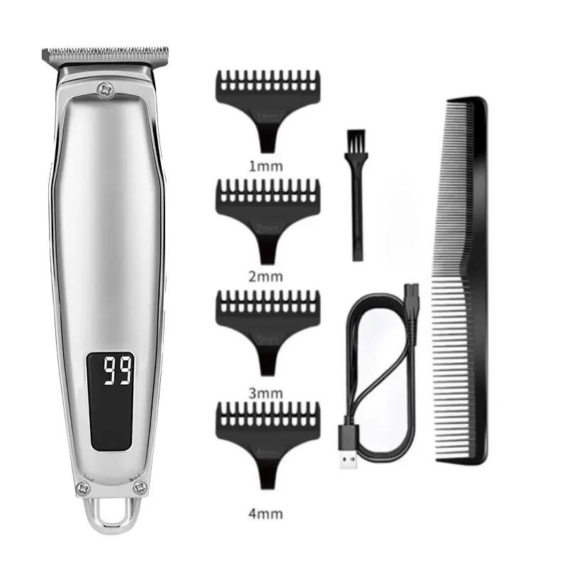 

Винтажная машинка для стрижки волос для мужчин, электрическая машинка для стрижки волос, машинка для стрижки волос, триммер для бороды, бритье бороды серебряный