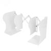 Bookends Retractable Flexible Cute Simple White Large Slim Design Metal Material Office Book Support