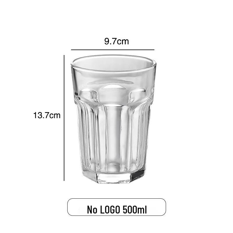

Hexagonal Glass Beverage Cup 500ml