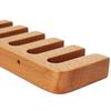 360-Degree Rotatable Belt Hanger Large Capacity Multipurpose Wooden Tie Hanger Belt Organizer Rack with 12 Slots