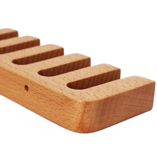 360-Degree Rotatable Belt Hanger Large Capacity Multipurpose Wooden Tie Hanger Belt Organizer Rack with 12 Slots