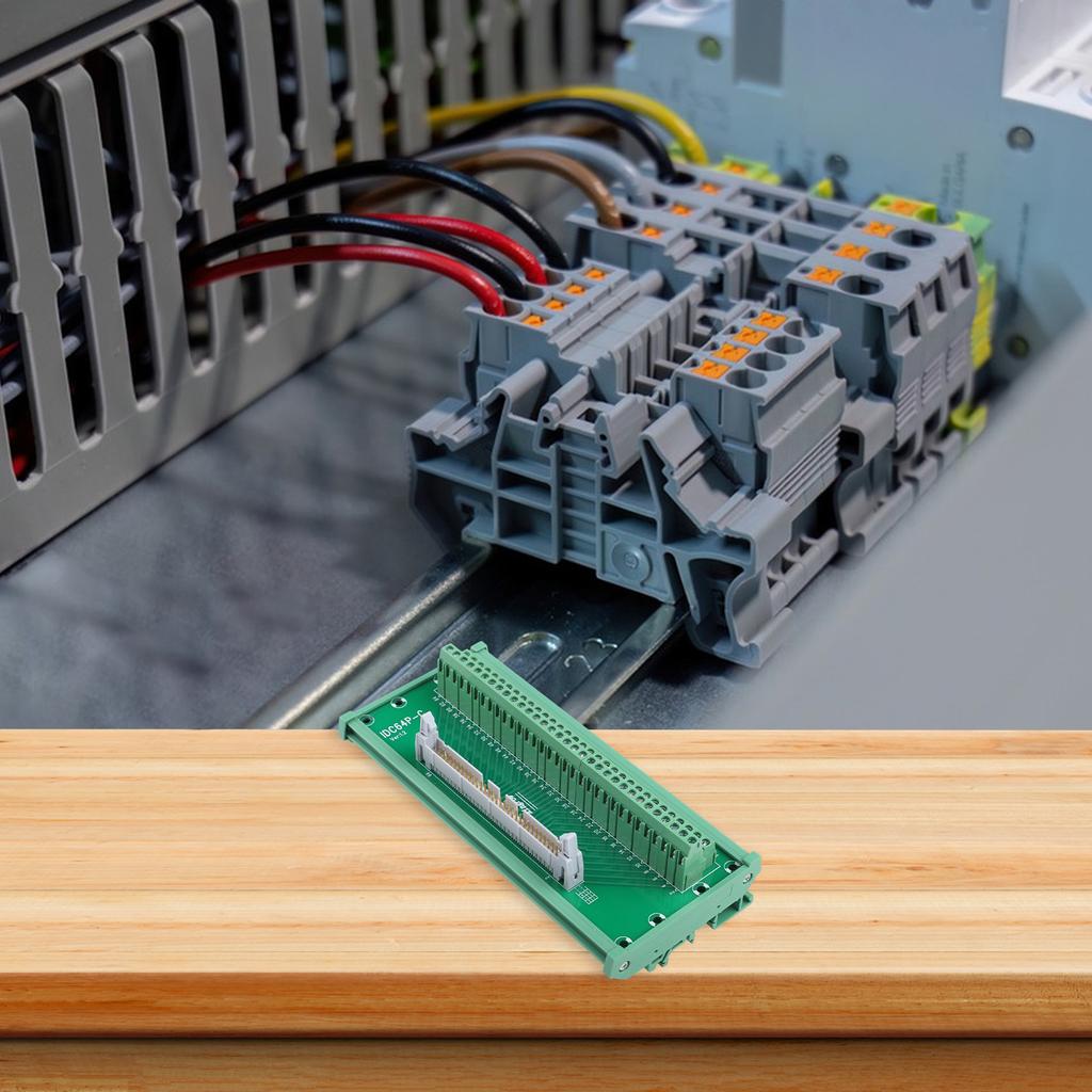 64 Pin Connector Terminal Block Connector Green Color IDC 64P Connector Terminal Block Adapter For Industrial Control