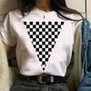 Women's Tshirts Tops Geometric Print Ladies Clothing Fashion Casual Summer O-Neck Tshirt Vintage Feminine T-Shirt Women Clothes