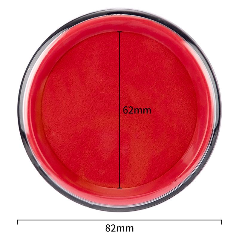 Deli 9863ES Quick-Dry Red Round Ink Pad for Large Stamps