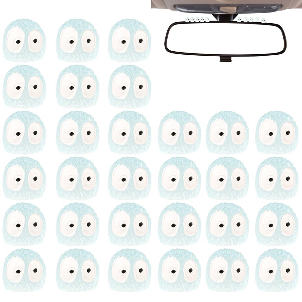 

Черная сажа Автоаксессуары 30 шт. Сажа Пикси Автомобильные аксессуары для зеркала заднего вида для автомобиля Милые черные сажи Декор салона автомобиля Смешные