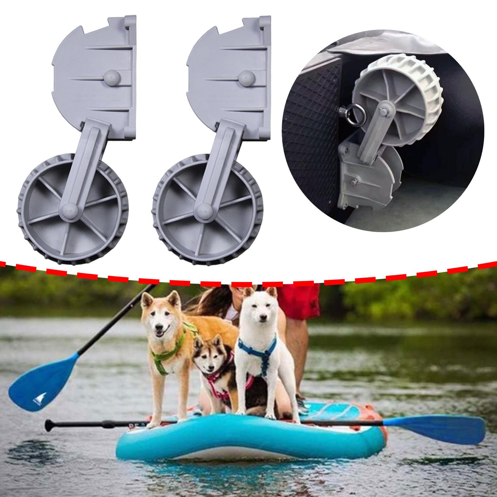 1 Pair Inflatable Boat Launching Wheels Dinghy Accessory Professional Portable Premium Spare
