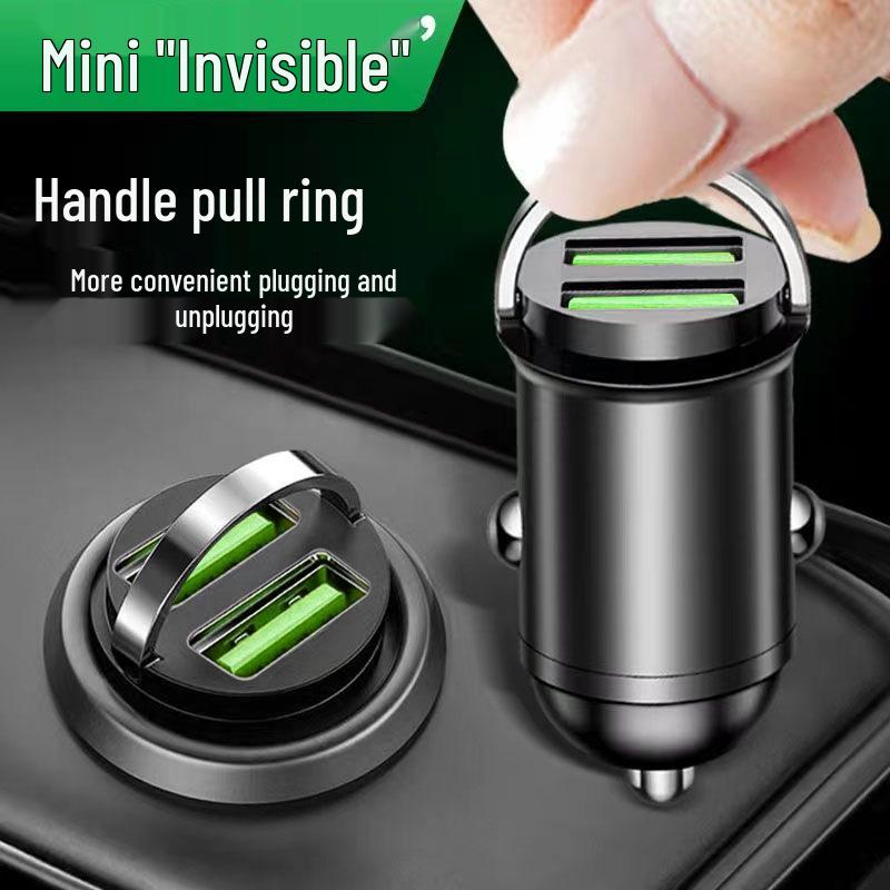 Huawei & Apple Mini Invisible Car Charger: Super Fast Charge Cigarette Lighter Adapter