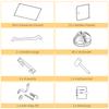 Portable Wardrobe for Bedroom, 15 Cube Closet with Hanging Rail, Modular Storage Cabinet, Plastic Armoire for Space Saving, White and Black