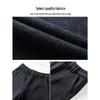 2026 Spring/Fall Women's High-Waisted Wool Wide-Leg Cropped Pants Nine-Tenths Length