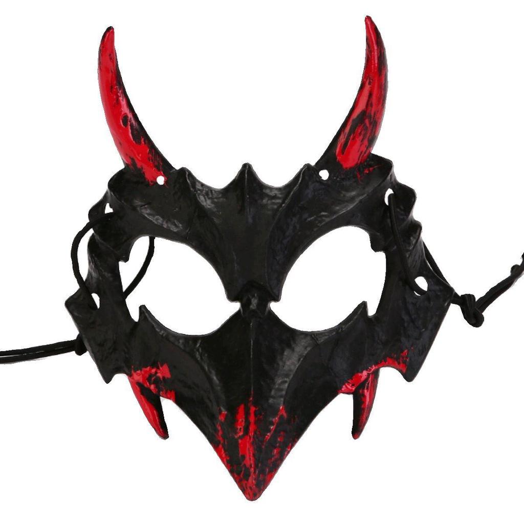 Halloween Fierce Tiger & Werewolf Half-Face Bleeding Mask