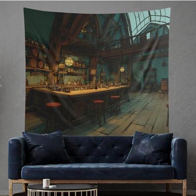 Fantasy-Tavernen-Wandteppich