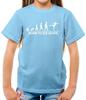 Geboren om te schaatsen - Kinder T-shirt - Schaatsen Schaatser Kunstrijden Hobby Schaatsbaan Danser