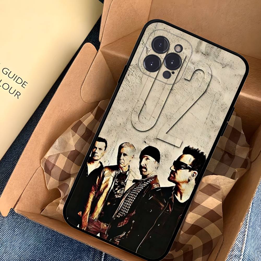 1pc Famous U-U2 Rock Band Phone Case For Iphone 17 Air 16 15 14 13 12 11 Pro Max 16 15 14 Plus TPU Soft Case